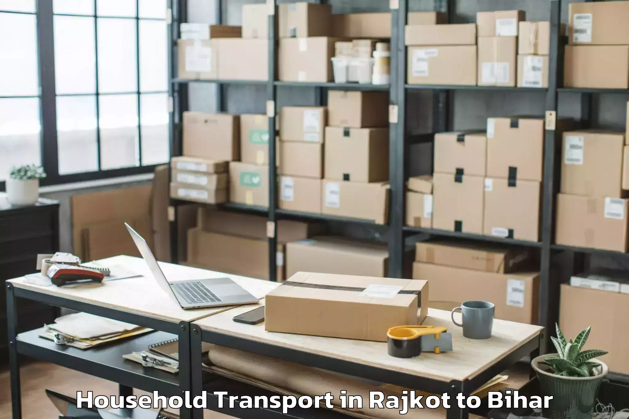 Book Rajkot to Kursakatta Household Transport Online